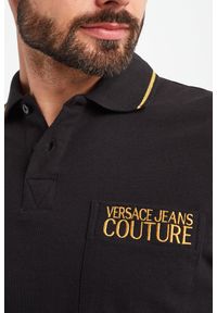 Versace Jeans Couture - Polo VERSACE JEANS COUTURE. Typ kołnierza: polo. Wzór: haft. Styl: klasyczny #2