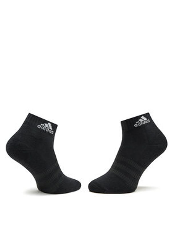Adidas - adidas Skarpety Niskie Unisex Cushioned Sportswear Ankle Socks 3 Pairs IC1277 Czarny. Kolor: czarny. Materiał: bawełna