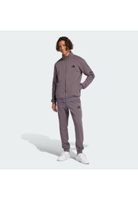 Adidas - Dres Sportswear Basic 3-Stripes Fleece. Kolor: fioletowy. Materiał: dresówka. Sport: fitness