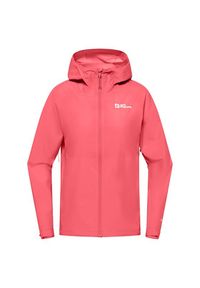 Kurtka przeciwdeszczowa damska Jack Wolfskin Prelight 2.5L LT. Kolor: różowy. Sport: turystyka piesza