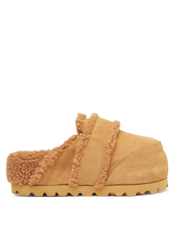 Inuikii Klapki Chunky Loafer 1011.005.0031 Beżowy. Kolor: beżowy. Materiał: zamsz, skóra