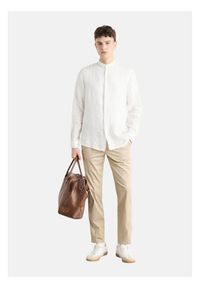 BOSS Koszula 50537369 Biały Regular Fit. Kolor: biały. Materiał: len