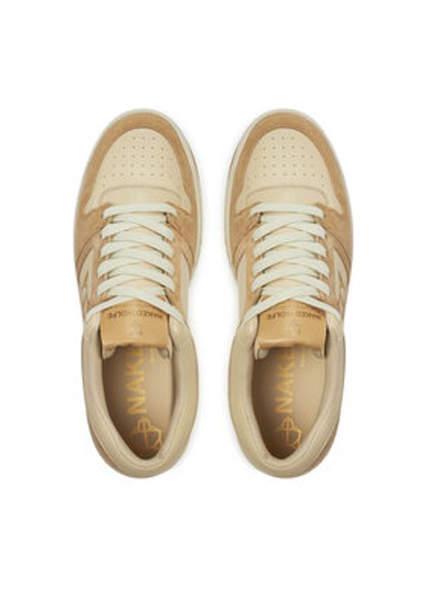Naked Wolfe Sneakersy CM-01 Beżowy. Kolor: beżowy. Materiał: skóra
