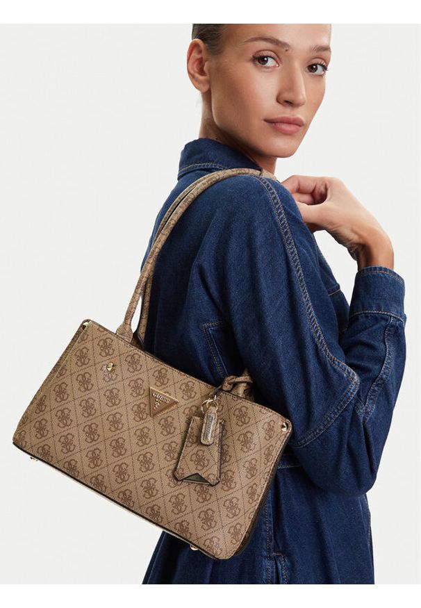 Guess Torebka Meridian II HWSG69 74090 Beżowy. Kolor: beżowy. Materiał: skórzane