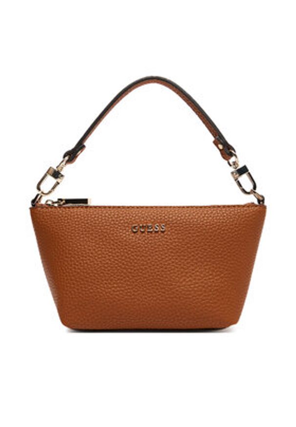 Guess Torebka Calista Mini HWBG73 34750 Brązowy. Kolor: brązowy. Materiał: skórzane