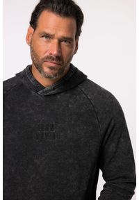 JAY-PI - Męska Bluza z kapturem fitness kaptur do rozm. 7XL. Typ kołnierza: kaptur. Kolekcja: plus size. Kolor: czarny. Materiał: materiał, poliester, bawełna. Sport: fitness