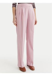 TOMMY HILFIGER - Tommy Hilfiger Spodnie materiałowe Timeless WW0WW48352 Różowy Straight Fit. Kolor: różowy. Materiał: syntetyk #1