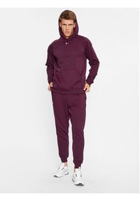 Under Armour Bluza Ua Rival Fleece Hoodie 1379757 Bordowy Loose Fit. Kolor: czerwony. Materiał: bawełna #5