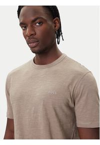 BOSS T-Shirt Tegood 50508243 Beżowy Regular Fit. Kolor: beżowy. Materiał: bawełna #4