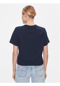 Tommy Jeans T-Shirt Badge DW0DW17391 Granatowy Boxy Fit. Kolor: niebieski. Materiał: bawełna, syntetyk #4