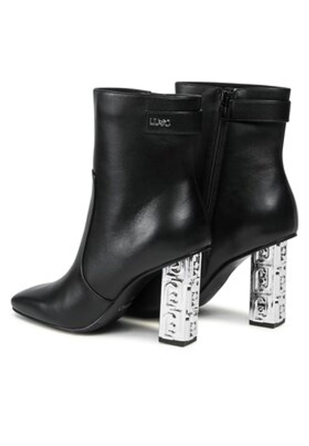 Liu Jo Botki Jennifer 01 SF3043 P0102 Czarny. Kolor: czarny. Materiał: skóra
