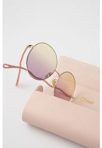 Chloe - Chloé okulary przeciwsłoneczne damskie kolor fioletowy. Kształt: okrągłe. Kolor: fioletowy #2