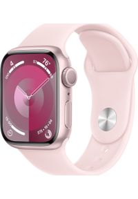 APPLE - Smartwatch Apple Watch 9 41mm GPS Pink Alu Sport M/L Różowy (MR943QR/A). Rodzaj zegarka: smartwatch. Kolor: różowy. Styl: sportowy #1
