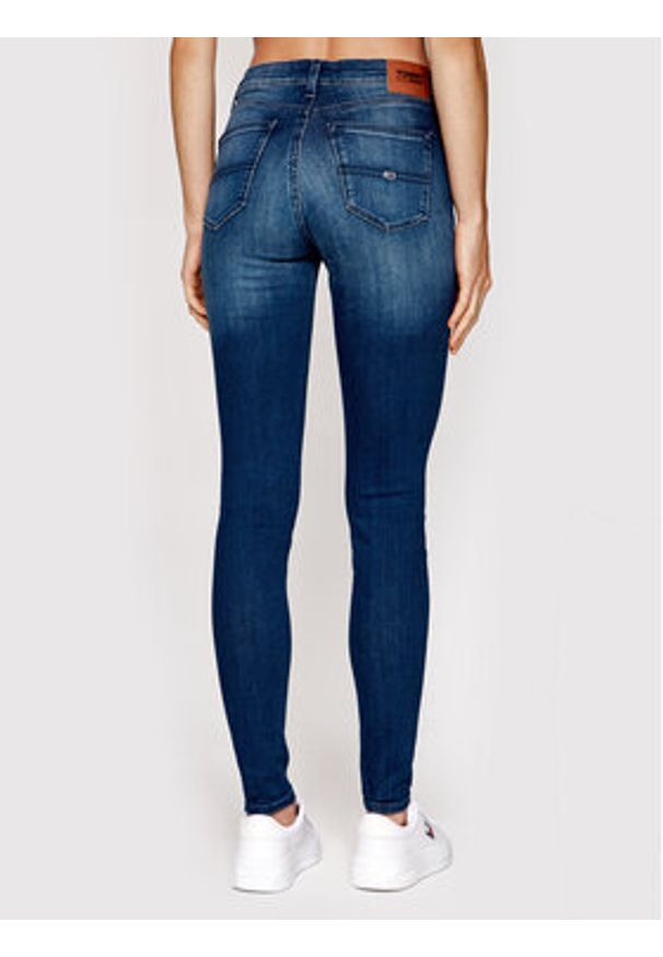 Tommy Jeans Jeansy Nora DW0DW09213 Granatowy Skinny Fit. Kolor: niebieski