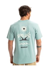 Quiksilver - Koszulka z krótkim rękawem dla Mężczyzn EVO ROAD Niebieski. Kolor: niebieski. Materiał: materiał, bawełna. Długość rękawa: krótki rękaw. Długość: krótkie