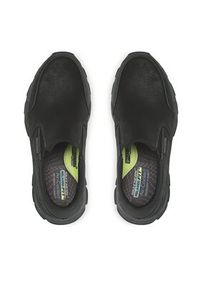 skechers - Skechers Półbuty Calum 204480/BBK Czarny. Kolor: czarny. Materiał: zamsz, skóra