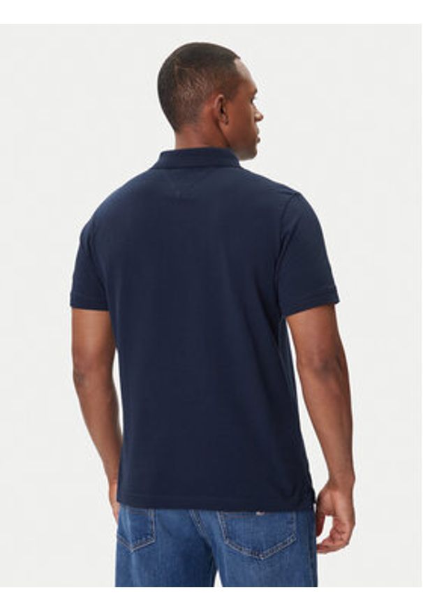 Tommy Jeans Polo Linear DM0DM20914 Granatowy Regular Fit. Typ kołnierza: polo. Kolor: niebieski. Materiał: bawełna
