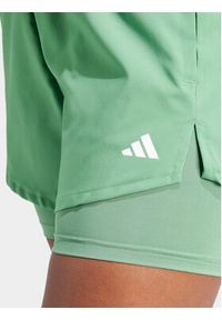 Adidas - adidas Szorty sportowe Training Minimal IS3951 Zielony Regular Fit. Kolor: zielony. Materiał: syntetyk #5