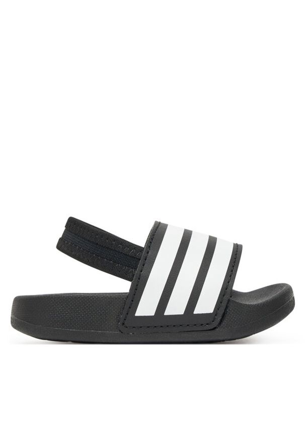 Adidas - adidas Sandały adilette Estrap JR5323 Czarny. Kolor: czarny. Materiał: syntetyk