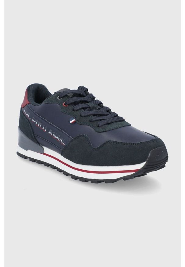 U.S. Polo Assn. Buty kolor granatowy. Zapięcie: sznurówki. Kolor: niebieski. Materiał: guma