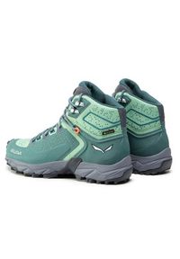 Salewa Trekkingi Ws Alpenrose 2 Mid Gtx 8540 Zielony. Kolor: zielony. Materiał: materiał