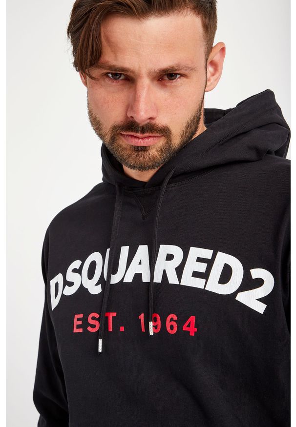 BLUZA DSQUARED2. Typ kołnierza: kaptur. Materiał: materiał, bawełna. Wzór: nadruk