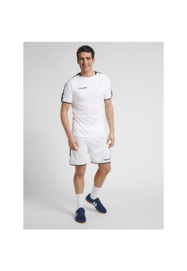 Koszulka Hummel Training hmlAUTHENTIC. Kolor: biały. Materiał: poliester, bawełna, materiał, jersey. Sport: piłka nożna