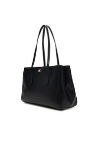 Calvin Klein Torebka Ck Medium Work Tote LV04F3442G Czarny. Kolor: czarny. Materiał: skórzane #5