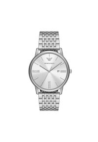 Zegarek Emporio Armani. Kolor: srebrny