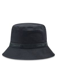 Calvin Klein Kapelusz Logo Tape Bucket K60K610519 Czarny. Kolor: czarny. Materiał: materiał, bawełna