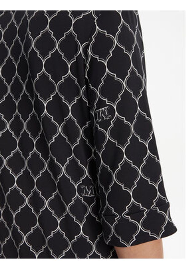 Max Mara Beachwear Bluzka Prugna 2516951019 Czarny Regular Fit. Kolor: czarny. Materiał: wiskoza