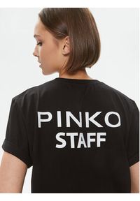 Pinko T-Shirt 102346 A1CY Czarny Regular Fit. Kolor: czarny. Materiał: bawełna