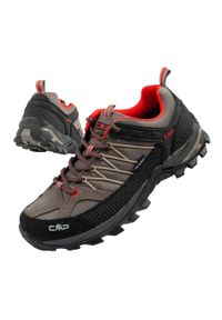 Buty sportowe męskie trekkingowe CMP Rigel wodoodporne. Kolor: wielokolorowy, czarny, brązowy. Materiał: materiał, syntetyk
