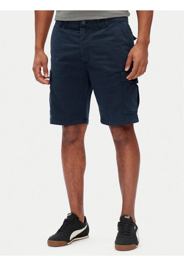 Pepe Jeans Szorty materiałowe Seasonal PM801179 Granatowy Regular Fit. Kolor: niebieski. Materiał: bawełna
