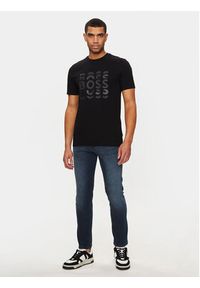 BOSS - Boss T-Shirt 50495735 Czarny Regular Fit. Kolor: czarny. Materiał: bawełna #4