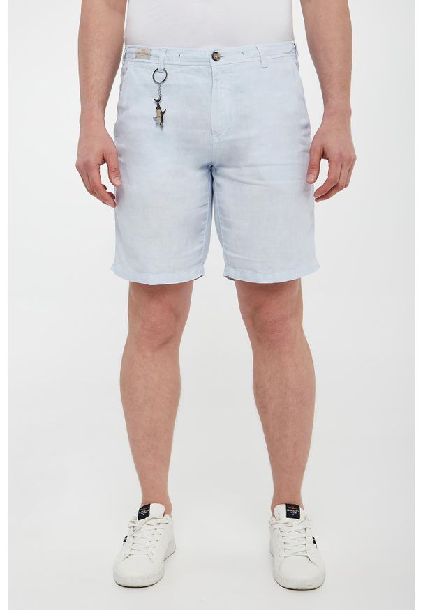 PAUL & SHARK - Bermudy męskie lniane PAUL&SHARK. Materiał: len