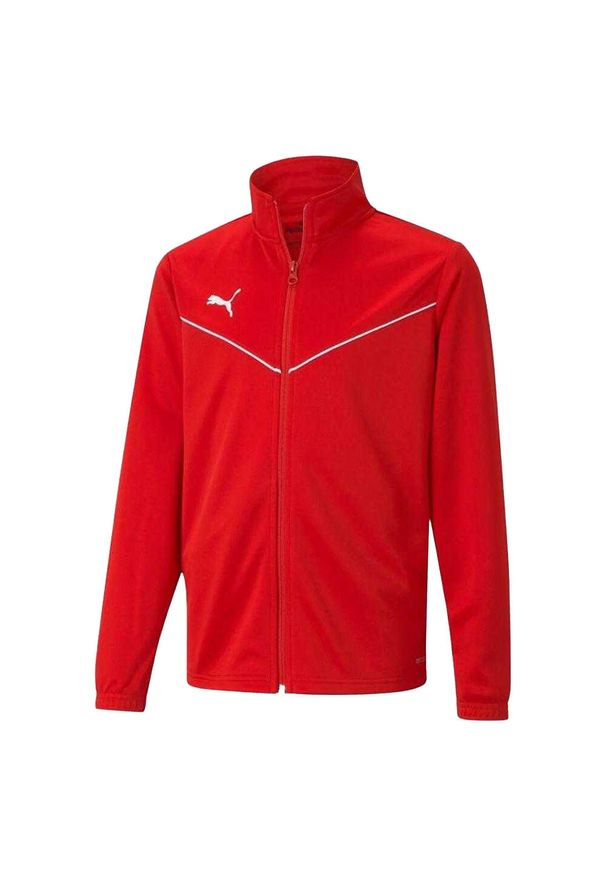 Puma - Dziecięca/niemowlęca Poliestrowa Kurtka Treningowa TeamRISE. Kolor: czerwony. Materiał: poliester
