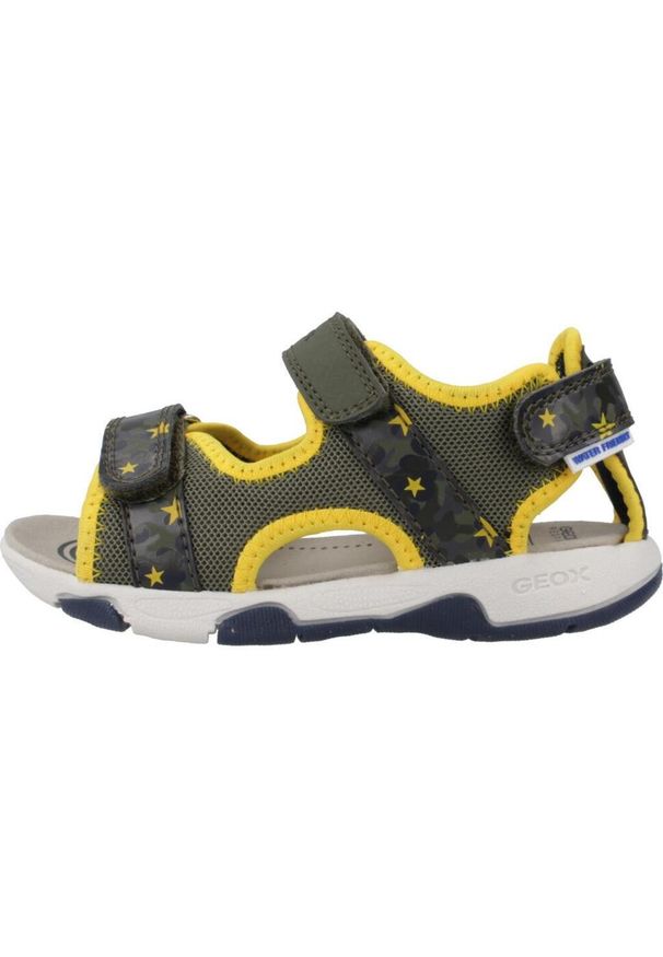 Sandały Geox Model B Sandal Multy Boy Kolor Zielony. Kolor: zielony. Materiał: tkanina