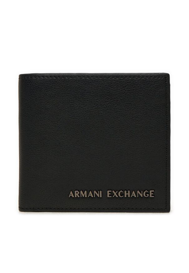 Armani Exchange Duży Portfel Męski XM000167 AF11925 UC001 Czarny. Kolor: czarny. Materiał: skóra