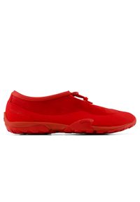 Buty unisex New Balance Minimus MT10T8E8 – czerwone. Zapięcie: bez zapięcia. Kolor: czerwony. Materiał: zamsz, materiał, syntetyk, guma. Szerokość cholewki: normalna #1