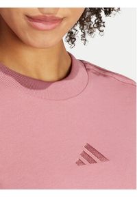 Adidas - adidas T-Shirt ALL SZN 3-Stripes IY6849 Różowy Slim Fit. Kolor: różowy. Materiał: bawełna #5