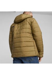 Kurtka Puma Essentials Padded Jacket, Mężczyźni. Kolor: brązowy. Materiał: materiał, syntetyk, poliester