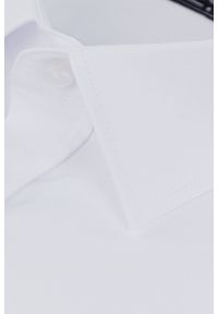 Koszula Biała Wizytowa z Długim Rękawem, Gładka, Jednokolorowa -Victorio. Okazja: na co dzień. Kolor: biały. Materiał: bawełna, poliester, elastan. Długość rękawa: długi rękaw. Długość: długie. Wzór: gładki. Styl: wizytowy #3