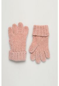Pepe Jeans - Rękawiczki dziecięce Katherine. Kolor: różowy. Materiał: poliester, dzianina. Wzór: gładki #1