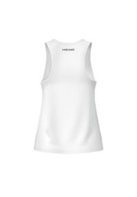 Dziewczęcy tank top Head Club 25. Kolor: biały. Długość rękawa: bez rękawów. Sport: tenis