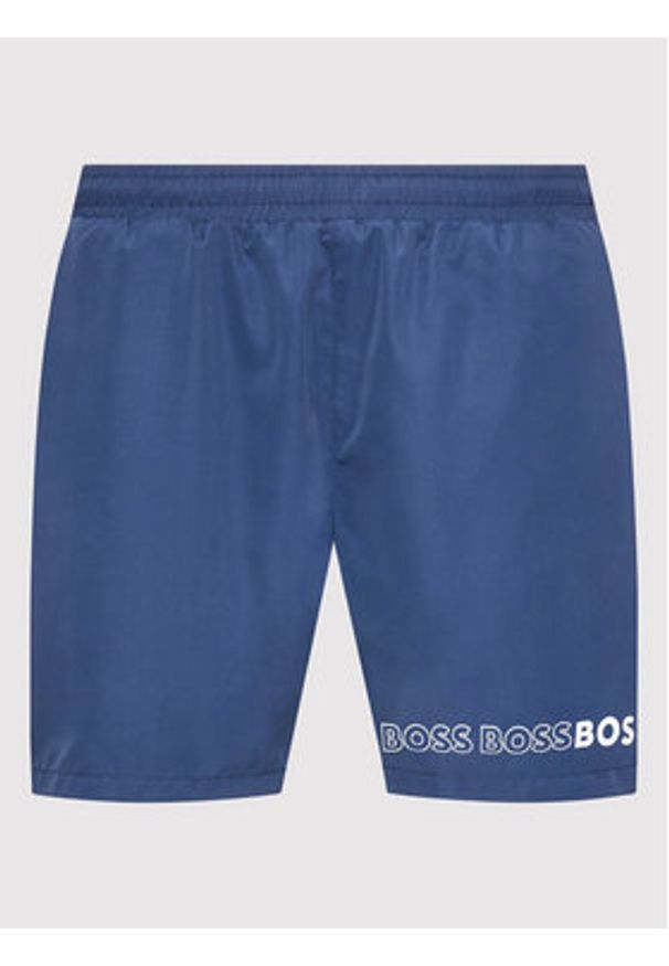 BOSS - Boss Szorty kąpielowe Dolphin 50469590 Granatowy Regular Fit. Kolor: niebieski. Materiał: syntetyk