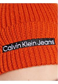 Calvin Klein Jeans Czapka Institutional K50K509895 Pomarańczowy. Kolor: pomarańczowy. Materiał: materiał, akryl