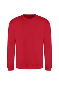 AWDIS - Zwykła Bluza Unisex Dla Dorosłych. Kolor: czerwony