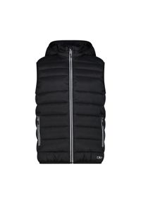Kurtka bez rękawów z kapturem CMP Snaps. Typ kołnierza: kaptur. Kolor: czarny. Materiał: puch. Długość rękawa: bez rękawów. Sport: narciarstwo #1