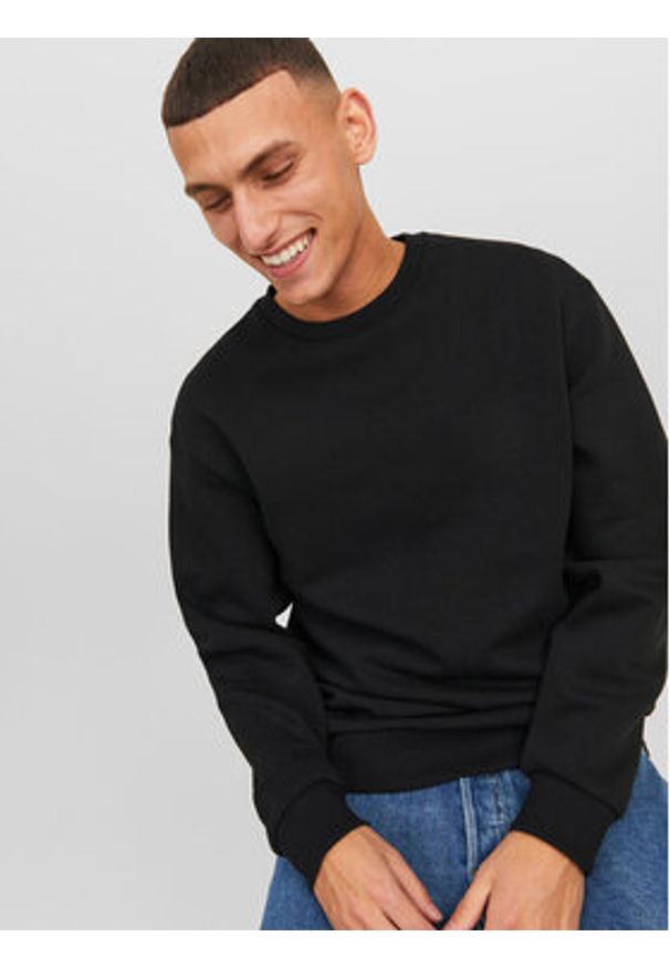 Jack & Jones - Jack&Jones Bluza Bradley 12249341 Czarny Relaxed Fit. Kolor: czarny. Materiał: bawełna
